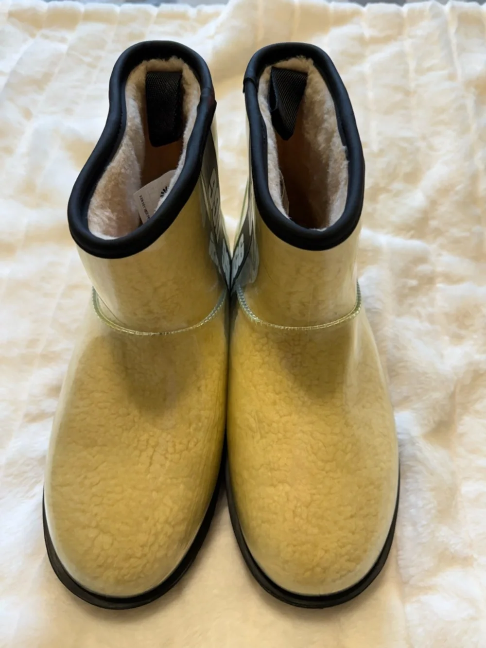 UGG Cream Shearling-Lined Boot Interior